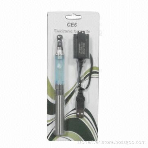 Electronic cigarette with CE6 clearomizer supports 700 puffs